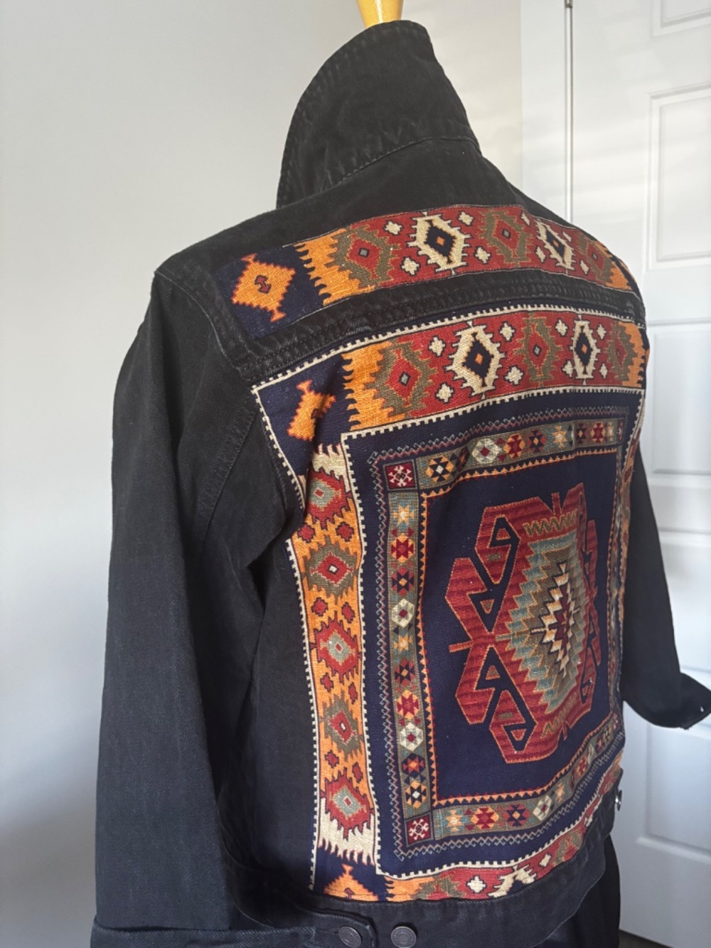 Denim Upcycled Jacket - Picture 2 of 4